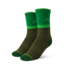 Classic Crew Trail Sock - Green Socks Custom Sock Lab S/M