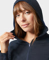 AllTrails x Stio Women's Trax Power Grid Half Zip Hoodie - Mountain Shadow Midlayer Stio