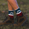 Classic Crew Trail Sock - Red Socks Custom Sock Lab   