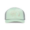 Dandelion Foam Trucker Hat - Mint/Light Gray Hats Touchstone   