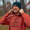 Foliage Comfort Wash Hoodie - Burnt Red Hoodie Touchstone   