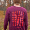 Treeline Long Sleeve Tee - Heather Red Long Sleeves Touchstone   