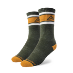 Throwback Trail Sock - Green Socks Custom Sock Lab