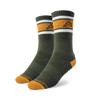 Throwback Trail Sock - Green Socks Custom Sock Lab