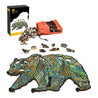 Grizzly Bear Wood Puzzle Game GSI