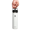 AllTrails × Hydro Flask 24 oz. Bottle with Flex Straw Cap - White Drinkware Hydro Flask   